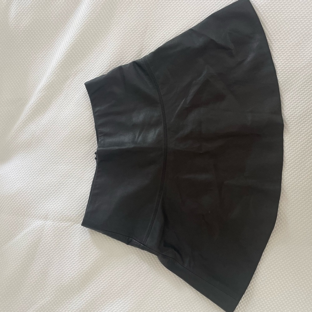 Vince leather skirt!